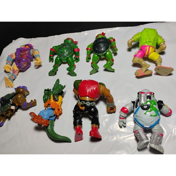 Lot of 8 Vintage Teenage Mutant Ninja Turtles Broken Figures Good For Parts - Picture 8 of 13